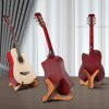 Picture of LacBec Wooden Guitar Stand, Detachable Non-Slip Wood Guitar Stand Holder Floor for Acoustic Electric Classical Bass Guitars