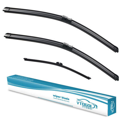 Picture of VTOGOI Wiper Blades With Rear Wiper Blades Set For BMW X3 2011-2017,Automotive Replacement Windshield Wiper Blades, That Meet OEM Quality Easy DIY Install 26"+20"+13"(Set of 3)