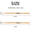 Picture of AODSK Drum Sticks 5A Classic America Maple Wood Tear Drop Tip Drumsticks Anti-Slip,Suitable for adults and children with storage Bags-6 Pairs