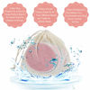 Picture of Nursing Breast Pads (14 Pack) + Laundry Bag & Travel Storage Bag, 4.7 inch Option - Washable & Reusable Breastfeeding Nursing Pads (Gentle, Large, Daytime Use)