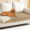 Picture of Smiry Waterproof Dog Blanket, Reversible Dog Bed Cover Pet Blanket, Soft Pet Couch Covers for Sofa Washable, Bed Couch Sofa Furniture Protector for Puppy Cat Kids (30"x70", Camel/Beige)