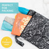 Picture of Bumkins Waterproof Wet Dry Bag for Baby, Travel, Swim Suit, Cloth Diapers, Pump Parts, Pool, Gym Clothes, Toiletry, Strap to Stroller, Daycare, Zip Reusable Bag, Packing Pouch, Born This Way Be Kind