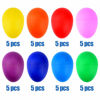 Picture of Augshy 40PCS Plastic Egg Shakers Percussion Musical Maracas Easter Eggs with a Storage Bag for Toys Music Learning DIY Painting(8