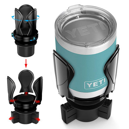 Picture of 𝟮𝟬𝟮𝟯 𝐔𝐩𝐠𝐫𝐚𝐝𝐞𝐝 Zeyitian Car Cup Holder Expander for car Adapter Expander Organizer Expanding Adjustable Nalgenes Ramblers,Three Clamps can Hold (2.6 "to 4.5" Diameter) Bottles