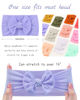 Picture of jollybows 20pcs Baby Girls Nylon Headbands Turban Hair Bows Hair Band Elastic Hair Accessories for Kids Toddlers Infants Newborn
