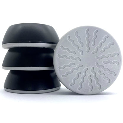 Picture of vmaisi Baby Gate Wall Protector - Protect Walls & Doorways from Pet & Dog Gates - Pressure Mounted Gate Work on Stairs - 4 Pack Wall Cups - Black