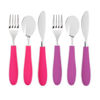 Picture of Elk and Friends Kids Silverware with Silicone Handle | Childrens Safe Flatware | Kids Utensils | Spoon + Fork + Knife set | 4 years+ | 6 Pieces
