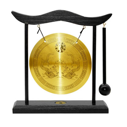 Picture of Hooshing Feng Shui Gong Brass Desktop Zen Art Home Decor Housewarming Congratulatory Blessing Gift