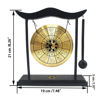 Picture of Hooshing Zen Art Brass Feng Shui Desktop Gong with Stand Asian Decor for Home Office Chinese Zodiac Signs