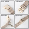 Picture of DOGWONG Cotton Hemp Dog Collar, Heavy-Duty Khaki Dog Collar Adjustable Soft Natural Fabric Pet Dog Collar Cute Wedding Puppy Necklace for Small Medium Large Dog
