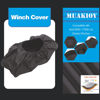 Picture of Winch Cover, Heavy Duty Waterproof Dust-Proof Winch Protection Cover, Ideal for Electric Winches 8500-17500 lbs, Indoor/Outdoor (21.5” x 9.5” x 7.5”) - Black