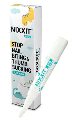 Picture of NIXXIT Nail Biting Treatment for Kids - Stop Thumb Sucking for Kids, Toddlers, Children - No Bite Nail Polish Pen - Non Glossy - Bitter Taste - Safe & Effective Solution