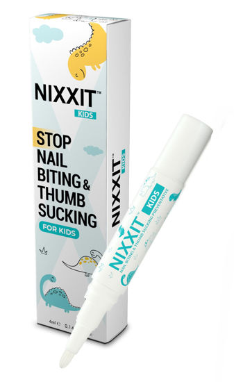 Picture of NIXXIT Nail Biting Treatment for Kids - Stop Thumb Sucking for Kids, Toddlers, Children - No Bite Nail Polish Pen - Non Glossy - Bitter Taste - Safe & Effective Solution