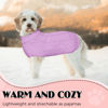 Picture of Dog Sweaters for Small Large Dogs Girl, Soft Warm Pup Dogs Shirt, Turtleneck Dog Sweaters for Medium Large Dogs, Double Knitting Collar for Outdoor Playing, Warm Dog Clothes (M,Purple)