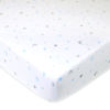 Picture of American Baby Company 2 Pack Fitted Crib Sheets 28" x 52", Soft Breathable Neutral 100% Cotton Jersey Sheet, Blue Stars/Zigzag, for Boys and Girls, Fits Crib and Toddler Bed mattresses