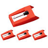Picture of 4 PCS Record Player Needle, JUKFITA Ruby Turnable Stylus Replacement for Most Victrola Crosley LP ION Vinyl Players Phonograph, Red