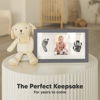 Picture of Inkless Baby Hand And Footprint Kit - Ink Pad for Baby Hand and Footprints,Dog Paw Print Kit,Dog Nose Print Kit,Clean Touch Newborn Print Kit,Baby Registry,Baby Shower Gifts,Girls,Boys (Gunmetal Gray)