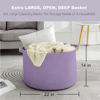 Picture of MEGASKET Purple Rope Storage Basket, 22" X 14" Large Woven Baskets, Jumbo Floor Basket for Throw Blankets Pillows, Baby Laundry Basket, Dirty Clothes Basket, Big Storage Bin for Blankets, Toys, Towels