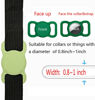 Picture of Air Tags-2 Pack Airtag Dog Collar Holder SWINCHO Air Tag Holder for Apple Airtag Strong Silicone Fits 1-3cm Width Collar (Pink&Avocado)