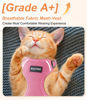 Picture of Halypet Cat Harness and Leash Set [ MAX Safety Third Generation ] Escape Proof Soft Adjustable Cat Leash Breathable Comfortable Vest Easy to Wear Kitten Harness for Outdoor Walking
