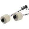 Picture of Jiozermi 2 Pcs Drum Mallet 13.8 Inches Length, Wool Felt Drum Stick, Anti-slip Bass Percussion Sticks, Instrument Band Accessory Part for Drums Snare Drums, Beige White