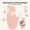 Picture of Baby Swaddle Sleep Sacks with Zipper - 3-Pack Newborn Swaddle Sack, Baby Swaddles Sleep Sack 0-3 Months, Wearable Blanket Baby, Baby Swaddle Blanket Wrap,Swaddle Sack,Easy Change Swaddle(Butterflies)
