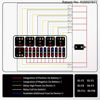 Picture of Gebildet 12V Fuse Relay Box with 6 Relays and 11 Way ATC/ATO Blade Fuses, Pre-Wired Fuse and Relay Box 12 Vlot Relay Fuse Box Block for Automotive Marine Boat