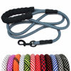 Picture of MayPaw Heavy Duty Rope Dog Leash, 3/4/5/6/7/8/10/12/15FT Nylon Pet Training Leash, Soft Padded Handle Thick Lead Leash for Large Medium Dogs (1/2" 6', Navy)