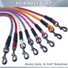 Picture of MayPaw Heavy Duty Rope Dog Leash, 3/4/5/6/7/8/10/12/15FT Nylon Pet Training Leash, Soft Padded Handle Thick Lead Leash for Large Medium Dogs (1/2" 6', Navy)
