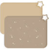 Picture of Moonkie Silicone Placemats for Baby & Kid, Stain Resistant Non-Slip Toddler Food Mats Eating Table Mat with 2 Packs(Warm Taupe/Apricot)