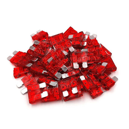 Picture of (50 Pcs) MCIGICM 10 Amp ATC Fuse Blade Style 10A Automotive Car Truck