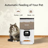 Picture of VOLUAS Automatic Cat Feeders - Pet Food Dispenser for Dry Food, Timed Cat Feeder with Desiccant Bag, Programmable Portion Size Control 4 Meals Per Day, 10s Voice Recorder