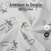 Picture of GLLQUEN BABY 3 Pack Newborn Swaddle - Baby Swaddle 0-3 Months for Baby Boys and Grils, Adjustable Swaddle Sleep Sack for Newborns, Stripes & Bunnies, Swaddling Blankets