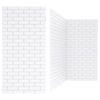 Picture of BUBOS Large Acoustic Panels,48" X 24" X 0.4" Acoustical Wall Panel, 5 Pack Sound Proof Foam Panels, Decorative Soundproof Wall Panels for Home Studio Office,White