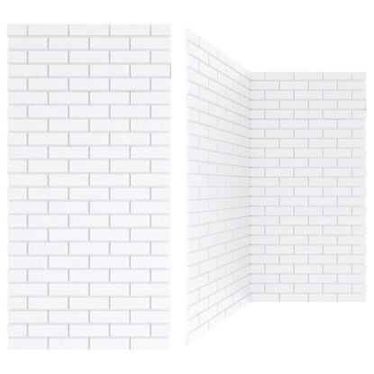 Picture of BUBOS Large Acoustic Panels,48" X 24" X 0.4" Acoustical Wall Panel, 5 Pack Sound Proof Foam Panels, Decorative Soundproof Wall Panels for Home Studio Office,White