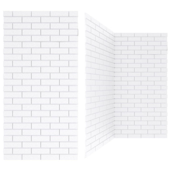 Picture of BUBOS Large Acoustic Panels,48" X 24" X 0.4" Acoustical Wall Panel, 5 Pack Sound Proof Foam Panels, Decorative Soundproof Wall Panels for Home Studio Office,White