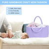 Picture of ABenkle Baby Diaper Caddy, Nursery Storage Bin and Car Organizer for Diapers Wipes, Cotton Rope Basket Changing Table Caddy