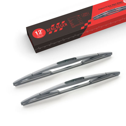 Picture of 12"(12-E) Rear Wiper Blades Fit for Ford Escape 2012 2011 2010 2009 2008 Flex 2019 2018 2017 2016 2015 2014 2013 2012 2011 2010 2009 Back Windshield Wiper Blades (Pack of 2)