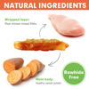 Picture of MON2SUN Dog Treats Rawhide Free Chicken Wrapped Sweet Potato Snacks, Gluten & Grain Free, Treats for Puppy and Small Dogs, (Chicken, 1.56 Pound-Pack of 1)