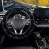 Picture of SEG Direct Furry Car Steering Wheel Cover with Fluffy Gear Shift Cover Soft Warm Non-Slip Car Decoration for Men Women Girls 2 PCS Set, Black