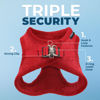 Picture of Voyager Step-In Plush Dog Harness - Soft Plush, Step In Vest Harness for Small and Medium Dogs by Best Pet Supplies - Harness (Red Corduroy), XS (Chest: 13 - 14.5")