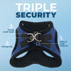 Picture of Voyager Step-In Plush Dog Harness - Soft Plush, Step In Vest Harness for Small and Medium Dogs by Best Pet Supplies - Harness (Royal Blue Faux Leather), XL (Chest: 20.5 - 23")