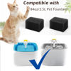 Picture of Cat Water Fountain Filters, Pack of 8 Cat Fountain Sponge Filter Pre-Filter Sponges for 84oz/2.5L Automatic Cat Fountain
