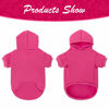 Picture of KOOLTAIL Basic Dog Hoodie - Soft & Warm Dog Hoodie Sweater with Leash Hole and Pocket, Dog Winter Coat, Cold Weather Clothes Sweatshirt for Small Medium Large Dogs Puppy Cat Boys Girls Deep Pink XL