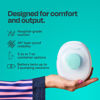 Picture of Willow Go - Hands Free Single Wearable Breast Pump - Portable, Electric, Cordless, 9 Levels of Hospital Grade Suction Strength, App Compatible & Fits Fully in Bra, 24mm Flange Included