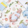 Picture of Flower Theme Portable Baby Play Mat, 43 x 43 Inch Washable Foldable Crawling Mat, Non Slip Playmat for Babies, Kids Play Mats Pad for Floor Playpen Toddler Infants Tummy Time Activity