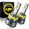 Picture of AUXITO H11 H9 H8 LED Bulbs Fog Light Bulbs, 900% Brightness 6500K Cool White, CSP LED Chips Fog Lamps Replacement, Play and Plug, Pack of 2