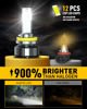 Picture of AUXITO H11 H9 H8 LED Bulbs Fog Light Bulbs, 900% Brightness 6500K Cool White, CSP LED Chips Fog Lamps Replacement, Play and Plug, Pack of 2