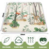 Picture of Boho Portable Baby Play Mat, 43 x 43 Inch Washable Foldable Crawling Mat, Non Slip Playmat for Babies, Kids Play Mats Pad for Floor Playpen Toddler Infants Tummy Time Activity (Jungle Animal)