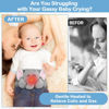 Picture of Baby Colic and Gas Relief - Heigoeost Heated Tummy Wrap for Newborns Belly Relief by Soothing Warmth, Baby Heating Pad Swaddling Belt Relief & Soothe Gas, Colic and Upset Stomach for Fussy Infants